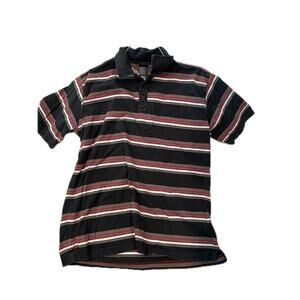 MOST Purple Blue Cotton Polo Shirt Mens Medium